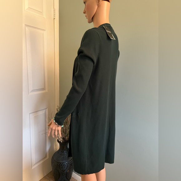 Lauren Ralph Lauren Solid green Ribbed Cardigan w/ Pockets, Size M , NWT!! - Picture 8 of 15